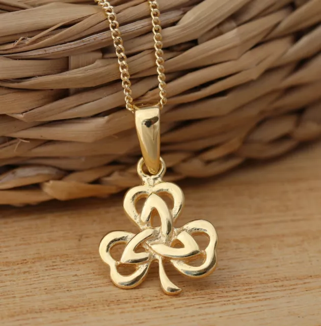 Real silver 3 leaf clover necklace – 7Jewelry