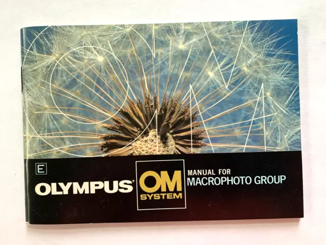 Olympus OM System Macrophoto Group Manual Reprint