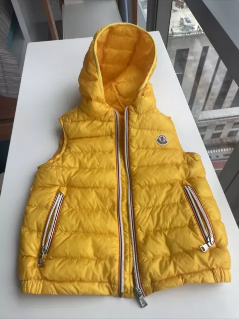 moncler down vest girls size 6