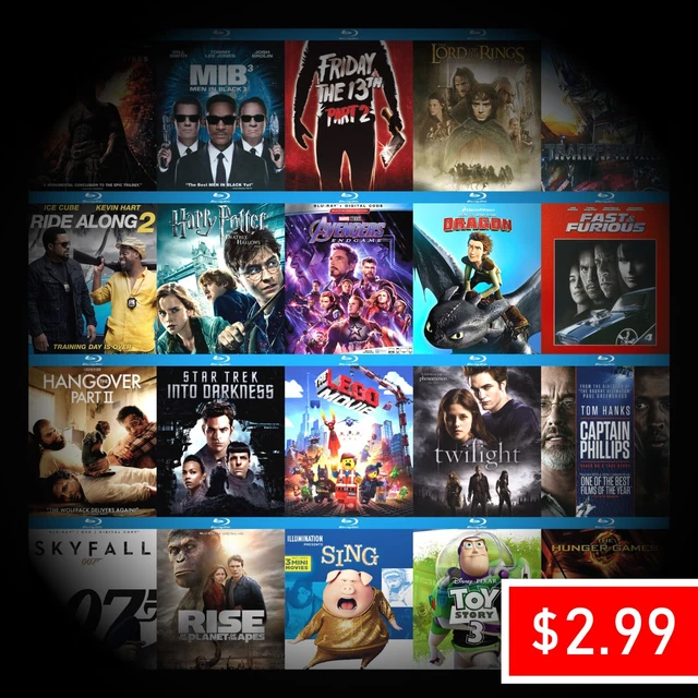 Blu-ray Lot #2 - FREE SHIPPING on Orders Over $23 (Marvel, Comedy, Sci-Fi, Epic)