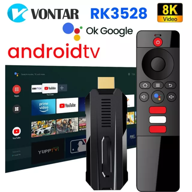 Neu 8K Smart TV Stick Android 13.0 TV Box 2.4G&5G WIFI6 Voice Remote Control