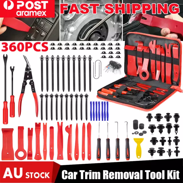 360PC Car Trim Removal Tool Auto Hand Tools Pry Bar Dash Panel Kit Door Interior