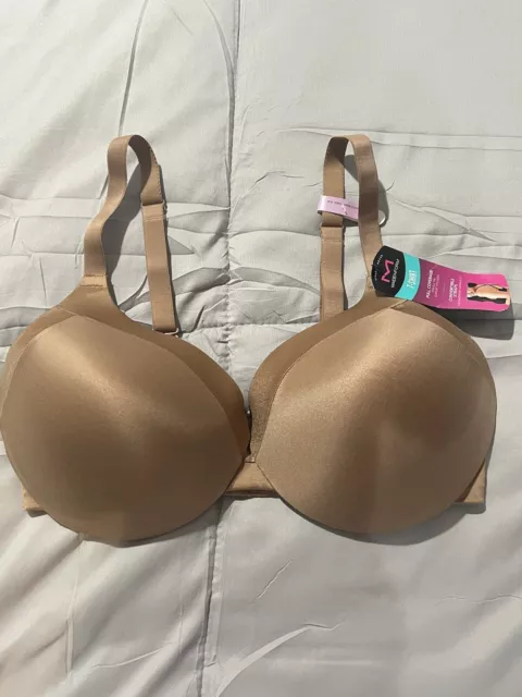 Maidenform Women's Full Coverage T-Shirt Convertible Strap Bra VR3 Beige Sz 36D