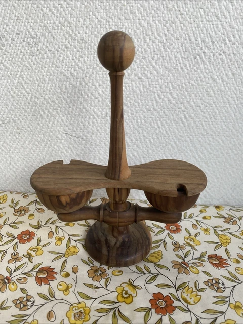 Salière Ancienne En Corne Et Bois – Début XXe Siècle – Objet De Collection