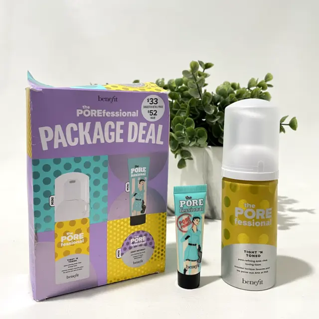 Benefit The POREfessional Package Deal Pore Primer & Skincare Set Authentic
