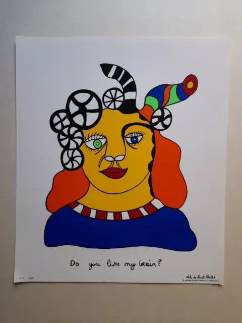 Lithographie - Nikki de Saint Phalle - Do You Like My Brain - 1999