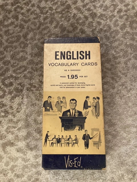 VINTAGE VIS ED ENGLISH Vocabulary Cards Learning Comprehension 7 72 vintage-vis-ed-english-vocabulary-cards-learning-comprehension-7-72