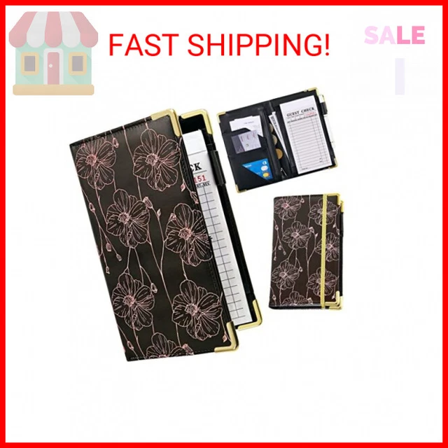 Server Book, Bienbee Waitress Book Black Server Books for Waitress Waiter Book w