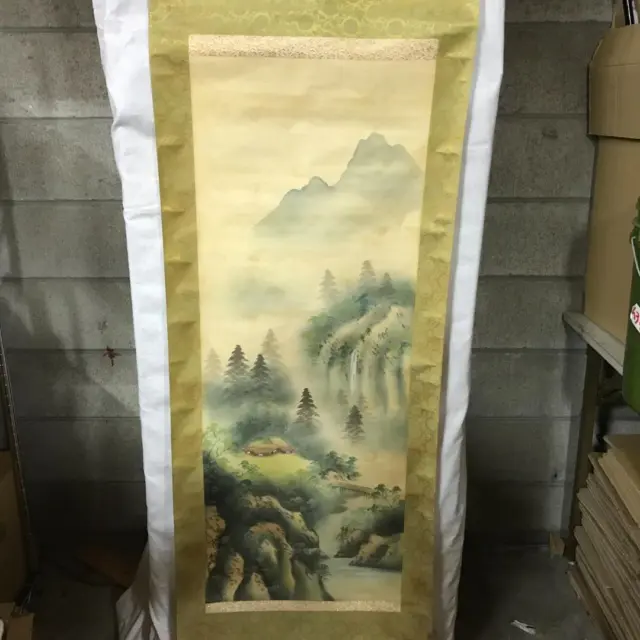 Sansui Landscape Japanese Hanging Scroll Kakejiku Asian Art Picture Painting