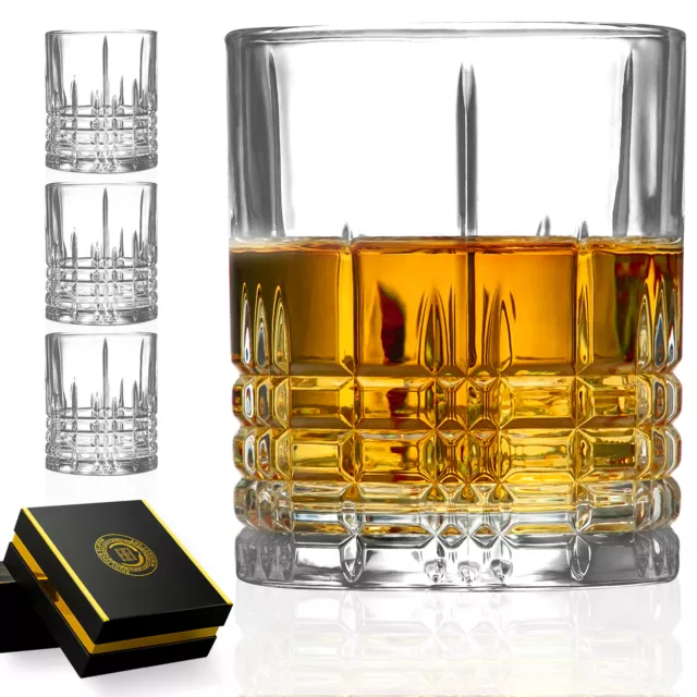Whisky-Gläser Set 4-teiliges Whiskeygläser 300 ml, Trinkgläser Set , Becher LAV