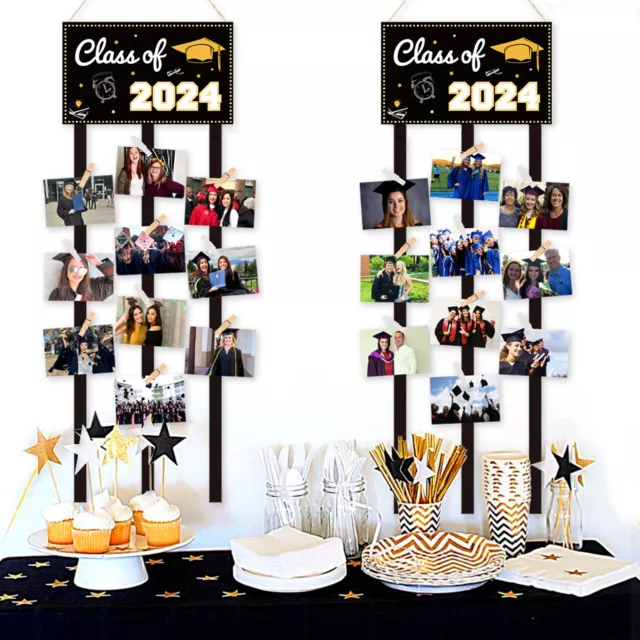 2024 Graduation Decoration Rack Display Foto Set Cornici per Her Him