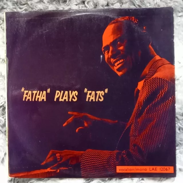 Earl ""Fatha"" Hines spielt ""Fats"" Waller LP US 1955 Jazz UK 1963 PRESSING Gesang