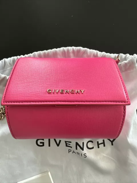 Givenchy Mini Pandora Box Leather Shoulder Bag pink. RARE SOLD OUT 2