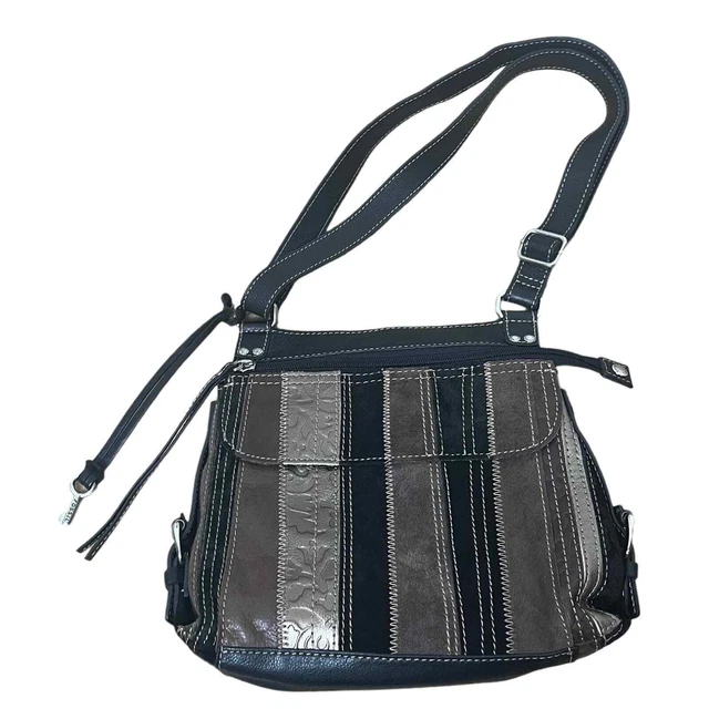 FOSSIL Castille Traveler Leather Patchwork Convertible Crossbody Shoulder Bag FOSSIL Castille Traveler Leather Patchwork Convertible Crossbody Shoulder Bag