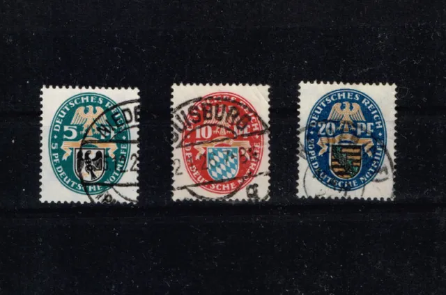 Briefmarken Deutsches Reich Mi.Nr. 375 bis 377  Gestempelt
