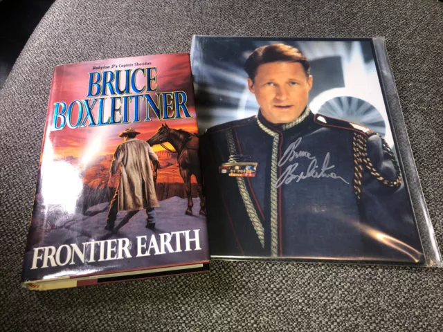 Bruce Boxleitner signed Babylon 5 Sheridan 8x10 autographed Photo PSA COA + Book