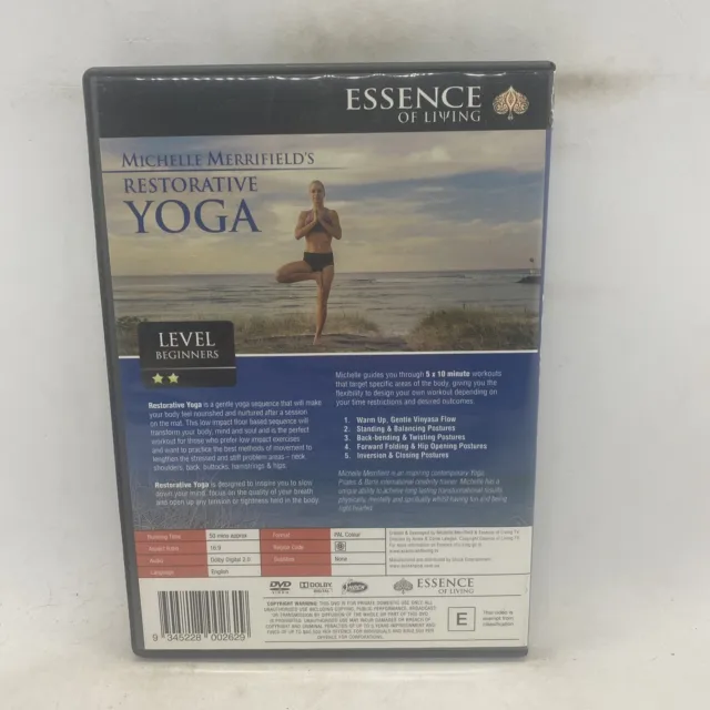 Michelle Merrifield - Restorative Yoga (DVD, 2014) Region 0 Free Postage 2