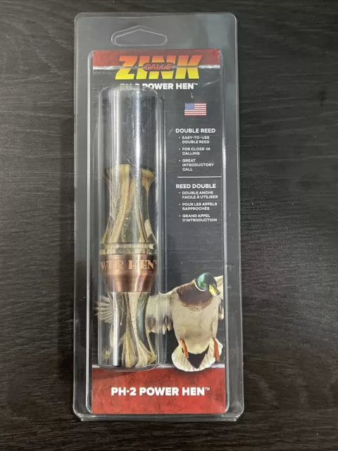 Zink Polycarbonate Ph-2 Power Hen Double Reed Mossy Oak Shadow Grass Blade