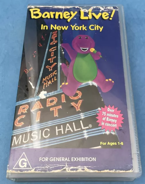BARNEY LIVE! IN New York City. Vhs $14.95 - PicClick AU