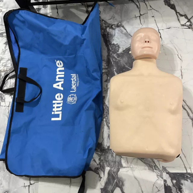 Laerdal Little Anne CPR First Aid Trainer Manikin Adult Male Torso Nursing EMS Laerdal Little Anne CPR First Aid Trainer Manikin Adult Male Torso Nursing EMS