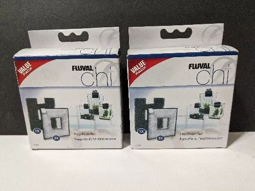 2x Fluval Chi Filter Foam Pad Combo Value Packs A1426 Hagen New ( 2 Boxes )