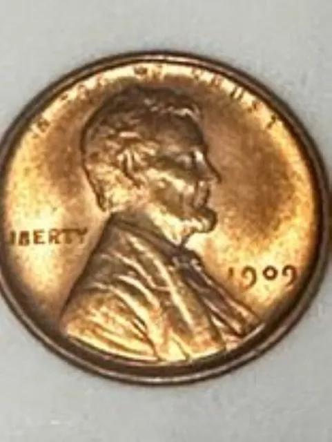 Red 1909 VDB Philadelphia Mint State Copper Lincoln Wheat Cent FREE SHIPPING