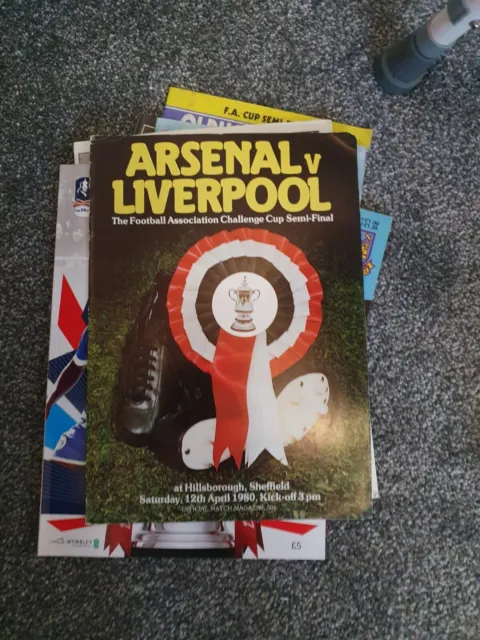 A Large Collection Of Big Match Football Programmes