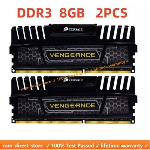 Corsair Vengeance DDR3 2x 8GB 16GB 1600 MHz PC3-12800 Desktop RAM Memory 240PINS