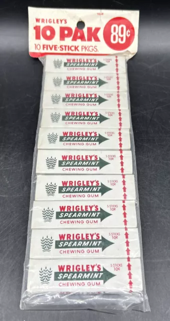 Vintage 1989 Wrigley's FREEDENT Gum 15 Ct. Pack SEALED container