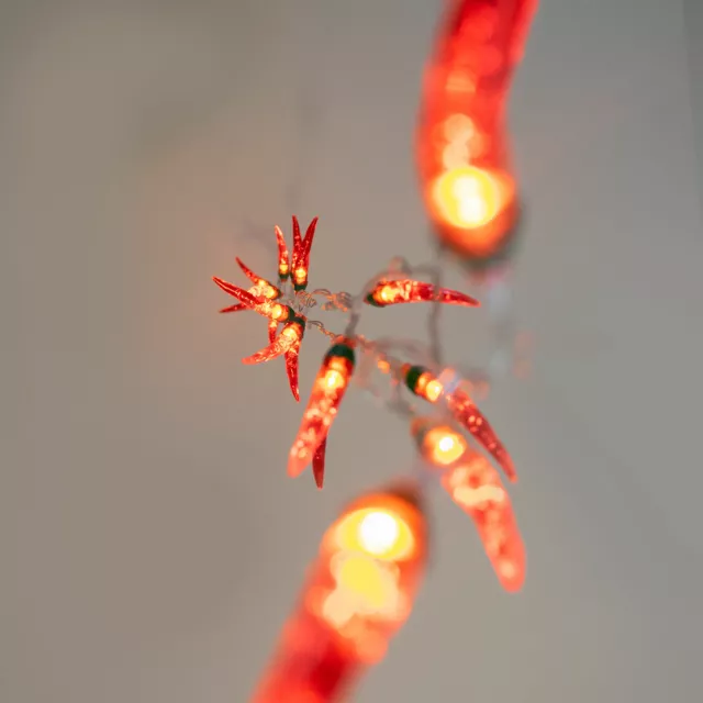 Chilli String Lichter Chilli Pfeffer rot Innenbereich Akku Lichter 3