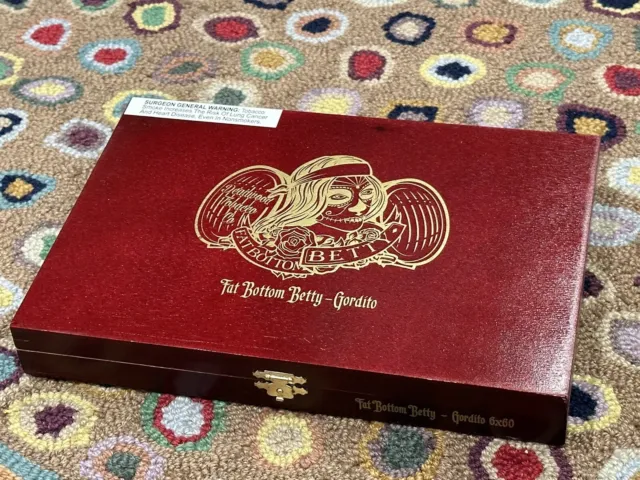 Fat Bottom Betty Gordito Drew Estate Wood Cigar Box Empty Trinket Crafts Jewelry