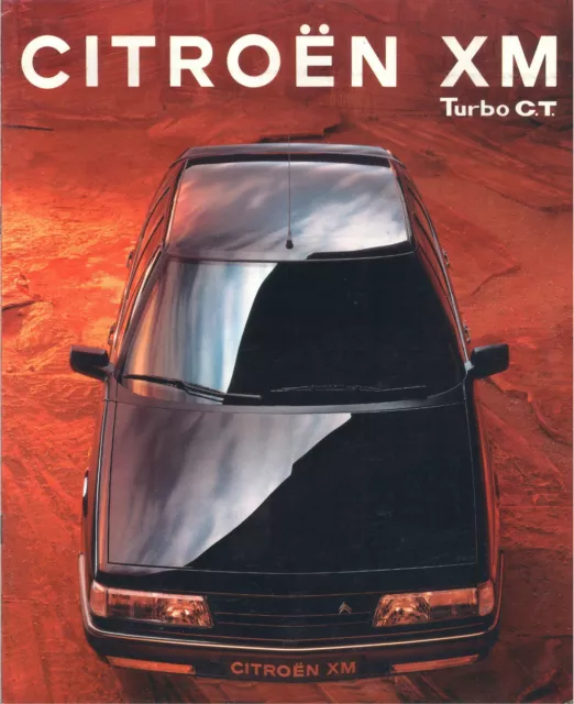 Catalogue brochure prospekt Citroën XM Turbo C.T. 1993 FR