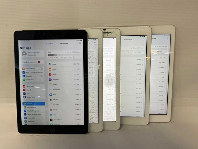Lot of 5x iCloud UNLOCKED iPad READ  -