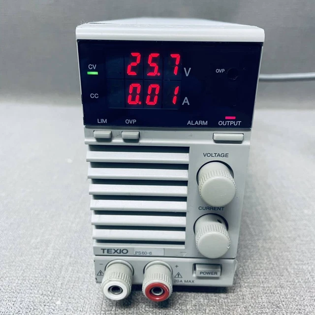 B2 Texio PS60-6 60V 6A DC Power Supply 5 Fedex From Japan