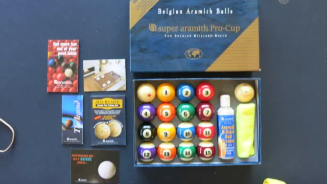 "SUPER ARAMITH PRO-CUP" Belgium Aramith Balls Value Pack