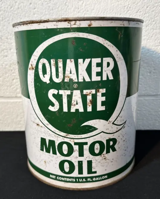 Vintage Quaker State Motor Oil 1 Gallon Can