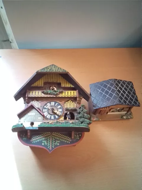 Vintage Wooden Cuckoo Clock & Musical Box, German, Spares ,Repairs  CHARITY