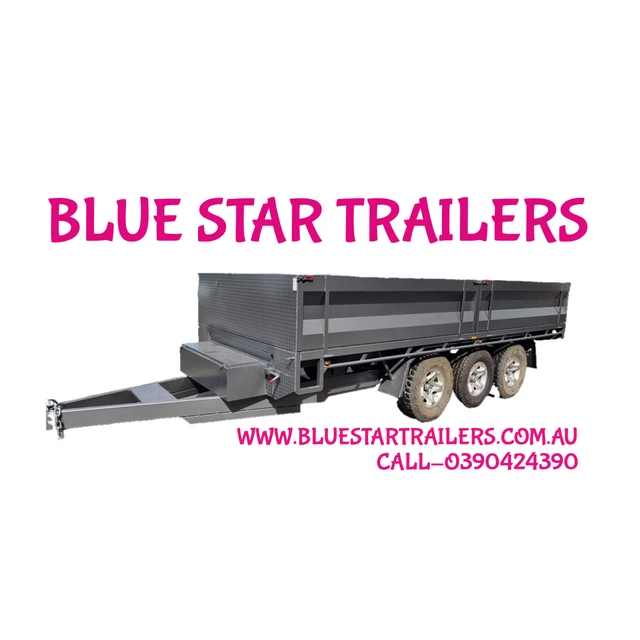 12X7 3.5 Gvm  Flat Top  Triaxle Tipper Trailer, 500 Mm High Sides