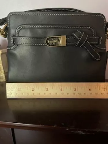 Coach leather mini crossbody bag