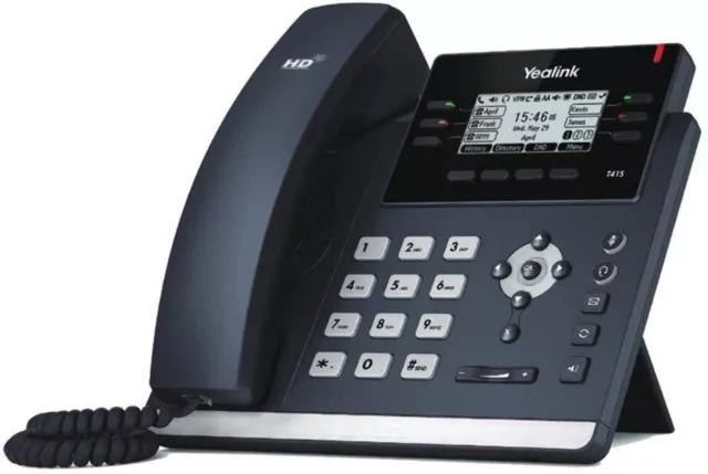 Yealink SIP-T41S WIFI Desk Phone with Accessories - Black