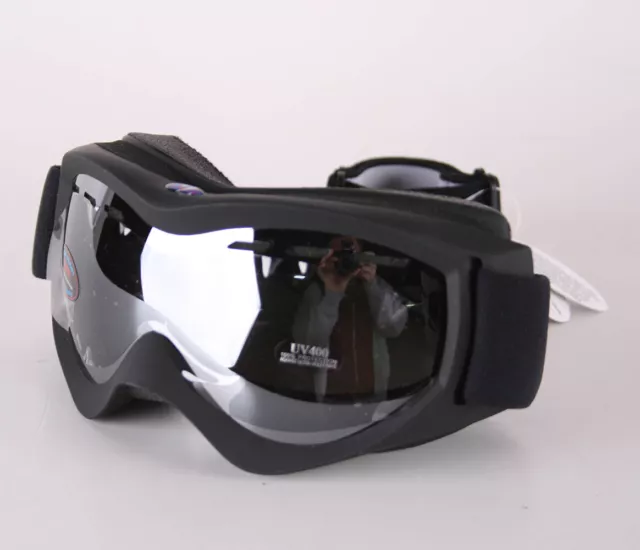 Rayzor Snowboardbrille OneSize Schwarzprofessionnels UV400 doubles Skibrille