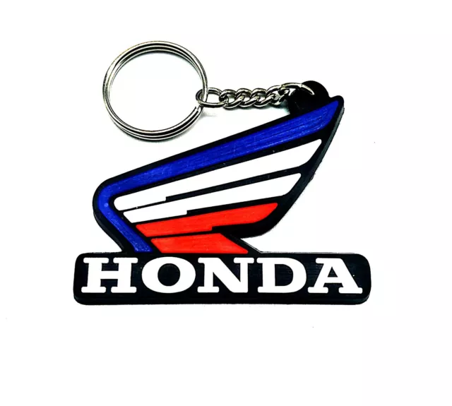 NEW HONDA Wing fashion Keychain/Keyring Rubber Motorcycle Collectables