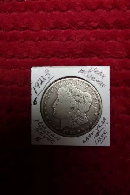 1921-P (VF) Morgan Silver Dollar, Nice Looking Morgan, BOLD Strike #6