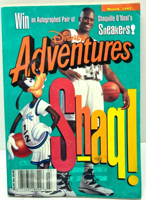 Disney Adventures Kids Magazine - March 1995 - SHAQ W/ Darkwing Duck Comic