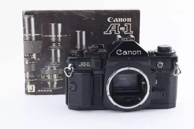 [NEAR MINT] Canon A-1 Noir 35mm SLR Film Camera Body Uniquement Du JAPON