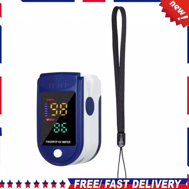 FingertipPulse Oximeter LED Display Blood Oxygen Saturation SpO2 Health Moni UK