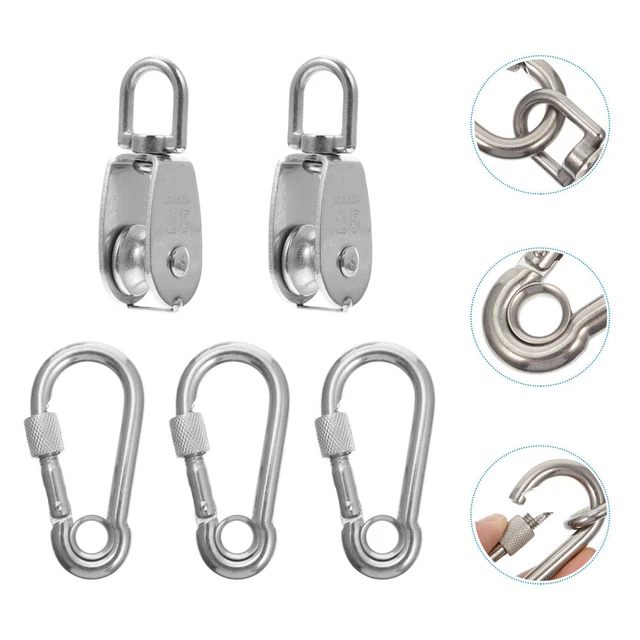 5 pz puleggia fissa kayak pad occhio occhio imbottito fasce fisse Silver Fitness