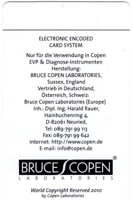 Bruce Copen Diagnose Card 11x7 cm 2