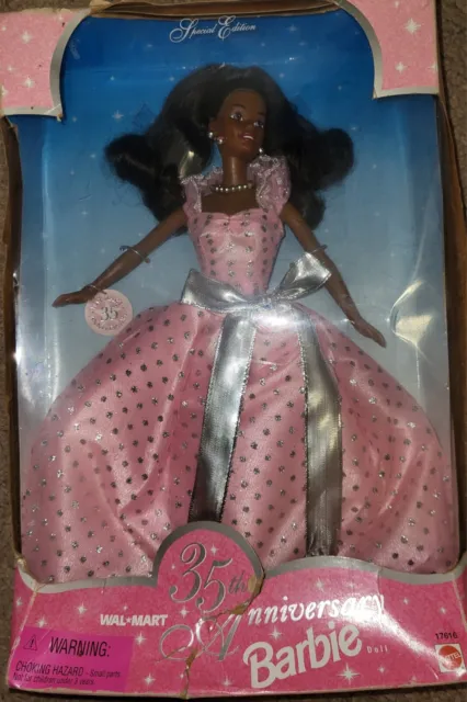 Walmart 35th Anniversary Special Edition African American 1997 Barbie 17616 RARE