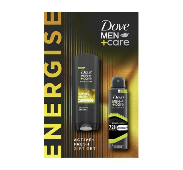 Dove Men+ Care Energise Active Fresh Set Duschgel + Antitranspirant Spray